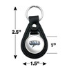 University of New England Secondary Logo Black Leather Keychain - 2 of 4
