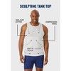 KingSize Men's Big & Tall Sculpting Tank Top - 3 of 4