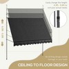 Resenkos Patio Awning, Outdoor Sun Shade Shelter Cover Awnings,10' x 4' Manual Retractable Awning, Non-Screw Patio Awning, UV Resistant, - 3 of 4