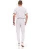 Medichic Men's Workwear Uniforms- Stretch V-Neck Scrubs Set with Seven-Pocket Jogger Pants - 2 of 4