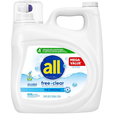 All Liquid Laundry Detergent Free Clear for Sensitive Skin