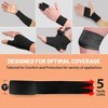 MEDca Self-Adhesive Tape, 12 Pack - 1" x 5-Yard Rolls, Elastic Bandage Rolls & Athletic Wrap for Sprains, Swelling, & Soreness, Black - 2 of 4
