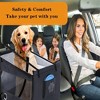 Removable Backseat Dog Hammock with Breathable Mesh,Dog Car Seat,Portable Foldable Waterproof Pet Travel Bags, for Car SUV Truck Back Seat Grey - 3 of 4