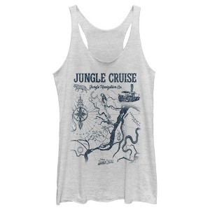 Women's Jungle Cruise Map of the Jungle Racerback Tank Top - 1 of 4