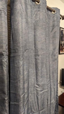 Set Of 2 Aberdeen Faux Silk Blackout Curtain Panels : Target