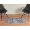 HomeRoots 2' X 3' Gray Ivory And Taupe Abstract Stain Resistant Area Rug - 2 of 4