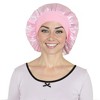 Anna-Kaci Satin Sleep Bonnet Elasticity Wide Band Silky Hair Protection for Curly and Natural Hair - 2 of 4
