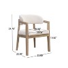 Christopher Knight Home Darien Upholstered Rubberwood Dining Chairs (Set of 2) - 3 of 4