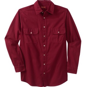 Boulder Creek by KingSize Men's Big & Tall Long Sleeve Denim And Twill Shirt - 1 of 4