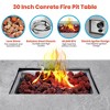 SereneLife Concrete Outdoor Propane Fire Pit Table - image 4 of 4