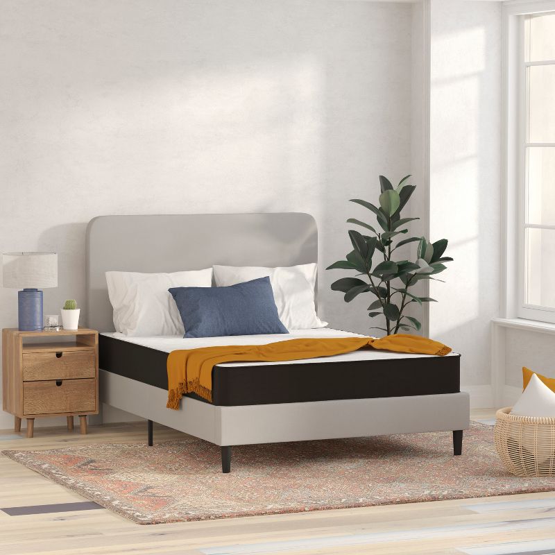 Flash Furniture Capri Comfortable Sleep 8 Inch CertiPUR-US Certified Foam and Innerspring Hybrid Mattress, Mattress in a Box, 1 of 13