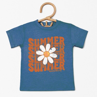 The Juniper Shop SmileyWorld Summer Wave Stacked Toddler Short Sleeve Tee