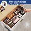 Simple Trending Coffee Pod Holder Desk Drawer Organizer Tray with 2 separate storage,Drawer Desktop Accessories for Office Supplies, Makeup, Black - 3 of 4