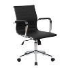 Okak Mid-Back Executive Office Chair,  Rolling Chair with Lumbar Support and Adjustable Height, Swivel Chair for Study, Office, Black - 2 of 4