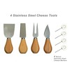 Picnic at Ascot Hardwood Charcuteris Board with Cheese Knife Set and Ceramic Dish - 4 of 4