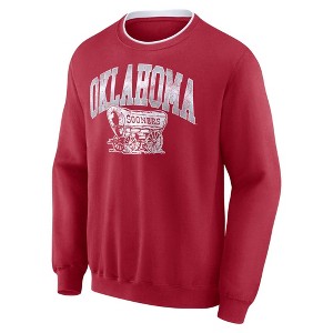 NCAA Oklahoma Sooners Men's Crew Fleece Sweatshirt - 1 of 2