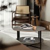 CAVINAS Coffee Tables for Living Room, Round Coffee Table With 2-Tier Storage, Farmhouse Living Room Cocktail Table - 2 of 4