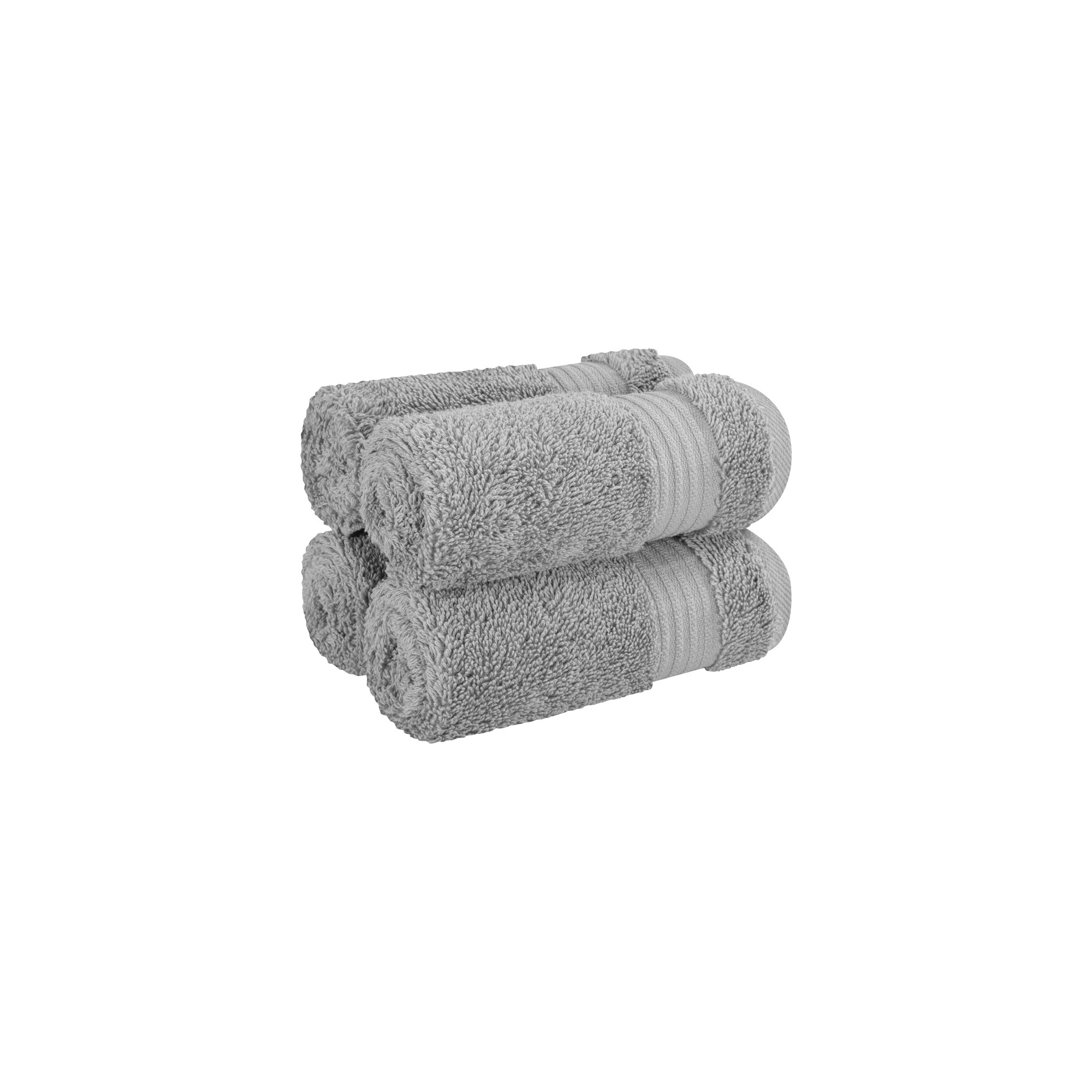 American Soft Linen Bekos 4 Pack Washcloth Set, 100% Cotton Washcloth Hand Face Towels for Bathroom and Kitchen, Rockridge