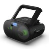 Riptunes MP3, CD, USB, SD, AM/FM Radio Boombox with Bluetooth, Remote Control Included, Black - 4 of 4