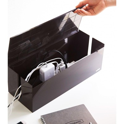 White ABS Plastic Lidded Cable Storage Box