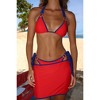 Moda Minx Contrast Cove 'Red & Navy' Micro Skirt - 4 of 4