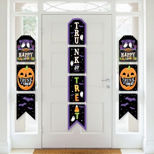 Big Dot of Happiness Trunk or Treat - Hanging Vertical Paper Door Banners - Halloween Car Parade Party Wall Decoration Kit - Indoor Door Decor - 1 of 4