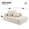 56" Boucle Modular Lounge Frame with Fully Compressed Design - 2 of 4