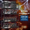 Acekool 5-Tier Metal Garage Shelving Unit, Adjustable Height Storage Rack, Heavy Duty Industrial Shelves with 2200 lbs Load Capacity - 4 of 4