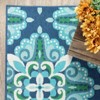 Oriental Weavers Meridian 2206B Blue/ Green Indoor/Outdoor Area Rug - 2'3" x 7'6" - 4 of 4