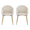 NicBex  Set of 2 Modern Upholstered Dining Chairs,Upholstered Bar Stools with Padded Seat for Kitchen,Living Room - 2 of 4