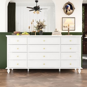 FUFU&GAGA Wood Dresser Bedroom Storage Drawer Organizer Closet - 1 of 4