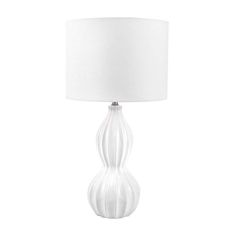 nuLOOM Cary Ceramic 30" Table Lamp Lighting - Cream 30" H x 15" W x 15"D, 1 of 4