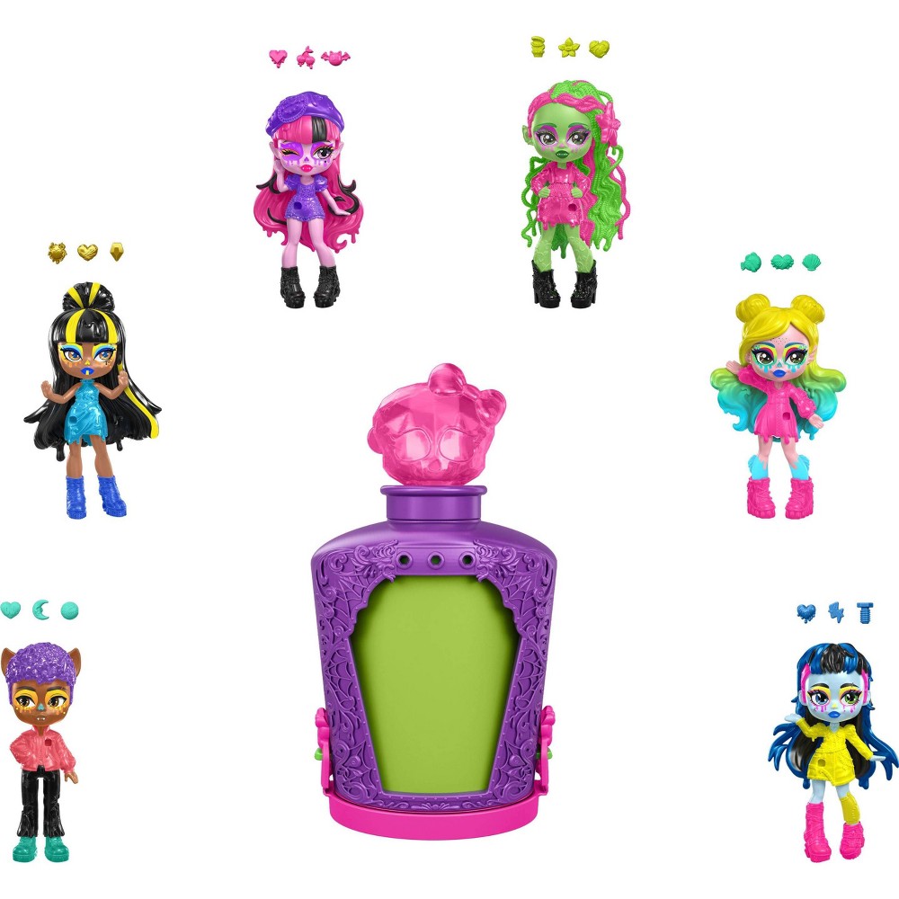 Photos - Doll Monster High 6.2" Potions Mini , Surprise Character Figures with Water Reveal 