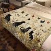 Butterfly Black Cats Flannel Fleece Blanket, All-Season RV Interior Decor, Car Nap Throw, Cozy and Soft, Christmas Gift. - 4 of 4