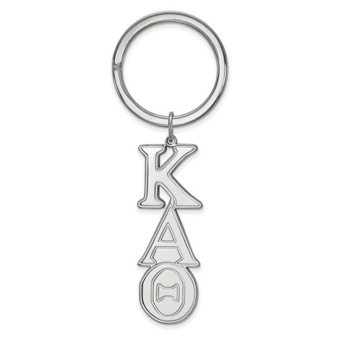 Black Bow Jewelry Sterling Silver Kappa Alpha Theta Greek Life Key Chain - image 1 of 3