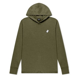Dalix Mens Ghost Hooded Long Sleeve Jersey Tee - 1 of 4