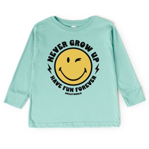 The Juniper Shop SmileyWorld Never Grow Up Toddler Long Sleeve Tee - 1 of 4