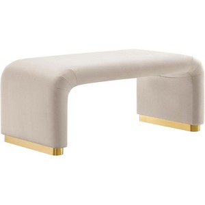Modway Koda Performance Velvet Waterfall Ottoman - 1 of 3