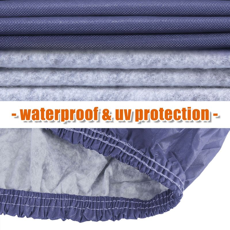 Unique Bargains Car Cover Waterproof Breathable Outdoor Sun UV Heat Rain Resistant, 3 of 9