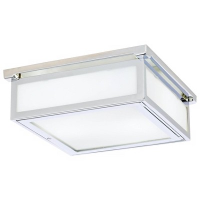 Warnock 11 3/4" Wide Polished Chrome Square Ceiling Light