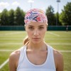 Unique Bargains Breathable Print Tie Headband Colorful Pink 1 Pc - 2 of 4