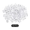 Unique Bargains Plastic Reusable Easy to Recognize Clothes Hanger Sizer Marker Garment Color Coding Clear 100 Pcs - 3 of 4