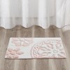Medallion Pattern Tufted Cotton Indoor Bath Rug, Boho Style Multi-Shape Bath Rug for Year Round Use - 3 of 4