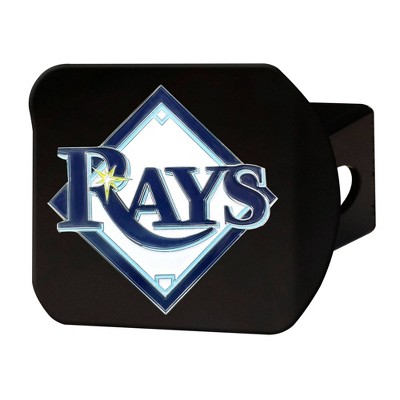 MLB Tampa Bay Rays Metal Emblem Hitch Cover - Black