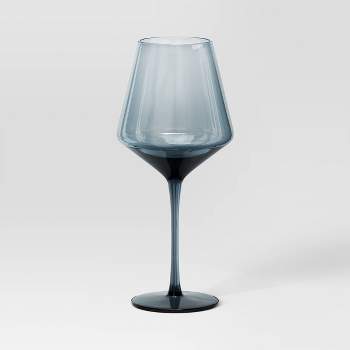 Storied Home 8 oz. Stemmed Multicolor Bubble Wine Glass (Set of 3