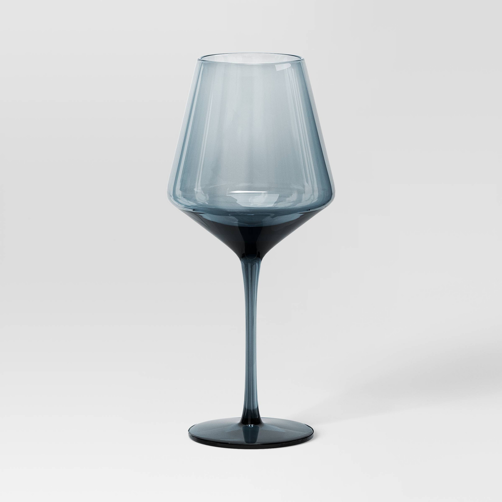 19.6oz Stemmed Wine Glass Blue - Threshold™