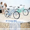 Okak 26IN Womens Bike with 7 Speed, Beach Cruiser Bike with Double V Brake and Cushion Saddle, Adult Bike for Commuting, Travel, Mountain - 3 of 4