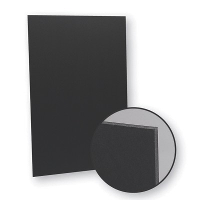 Flipside Products Foam Board, Black, 20 x 30, Pack of 10