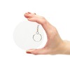 Bright Creations 20 Pieces Acrylic Circle Keychain Blanks, 3.5" Round Clear Discs with 10 Metal Rings for Christmas Ornaments, DIY Crafts - 4 of 4