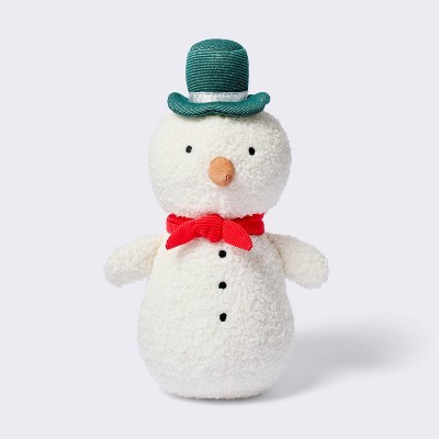 Image of Snowman Christmas Soft Plush Figural Baby Toy - S - Cloud Island™